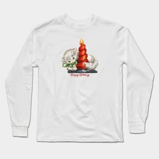 CHRISTMAS CAT HOLIDAY CAT Long Sleeve T-Shirt